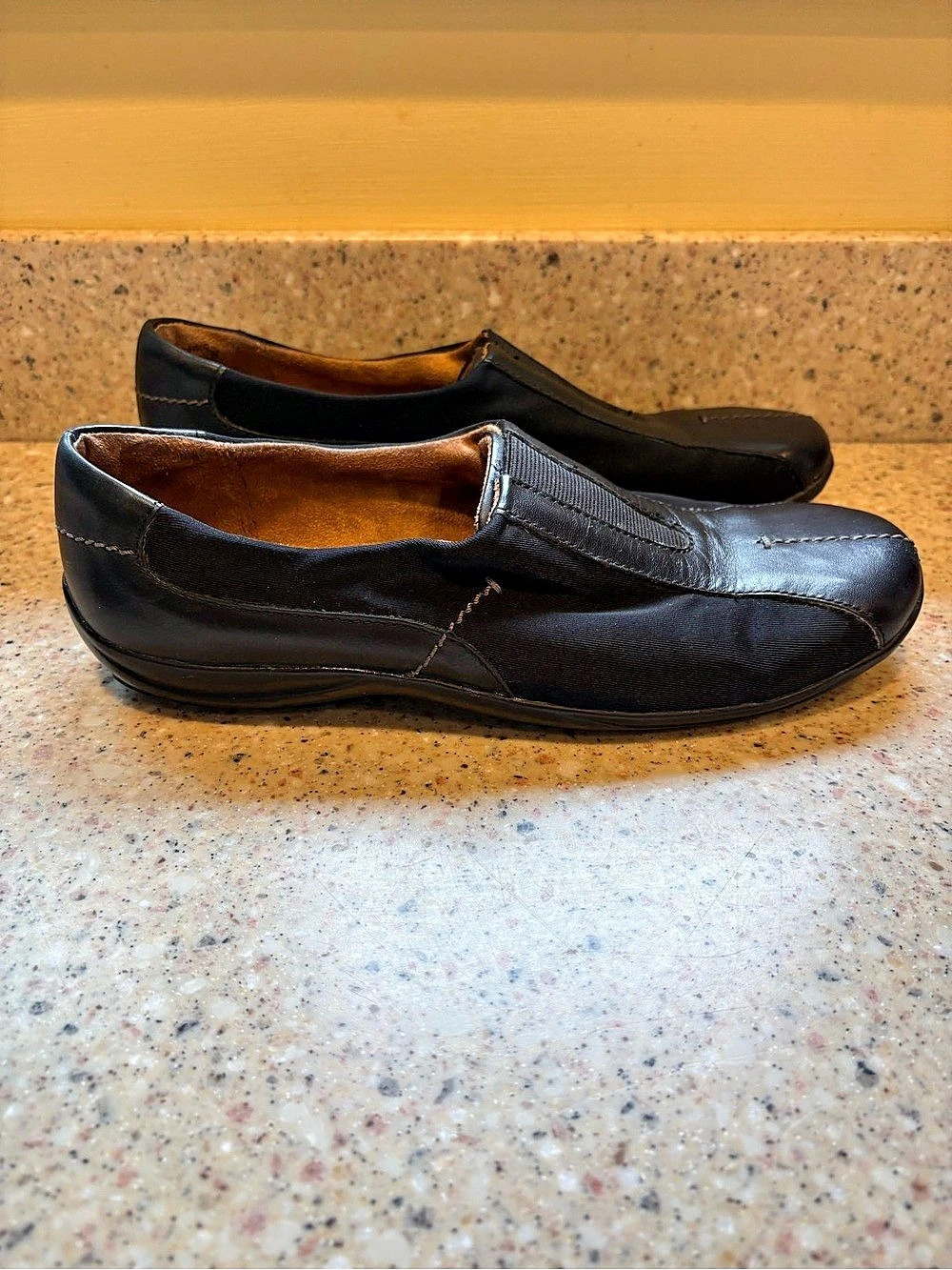 Naturalizer Natural Soul Black Slip-On Fisco Loafers, Size 7M